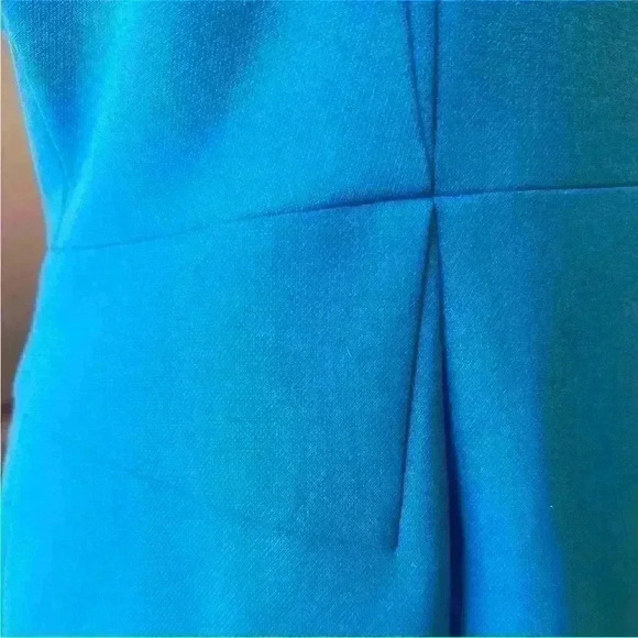 Boss Hugo Boss "Delura" Sleeveless Shift Dress-Turquoise- Size 10 EUC! - Picture 5 of 10